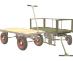 Wooden deck hand trucks